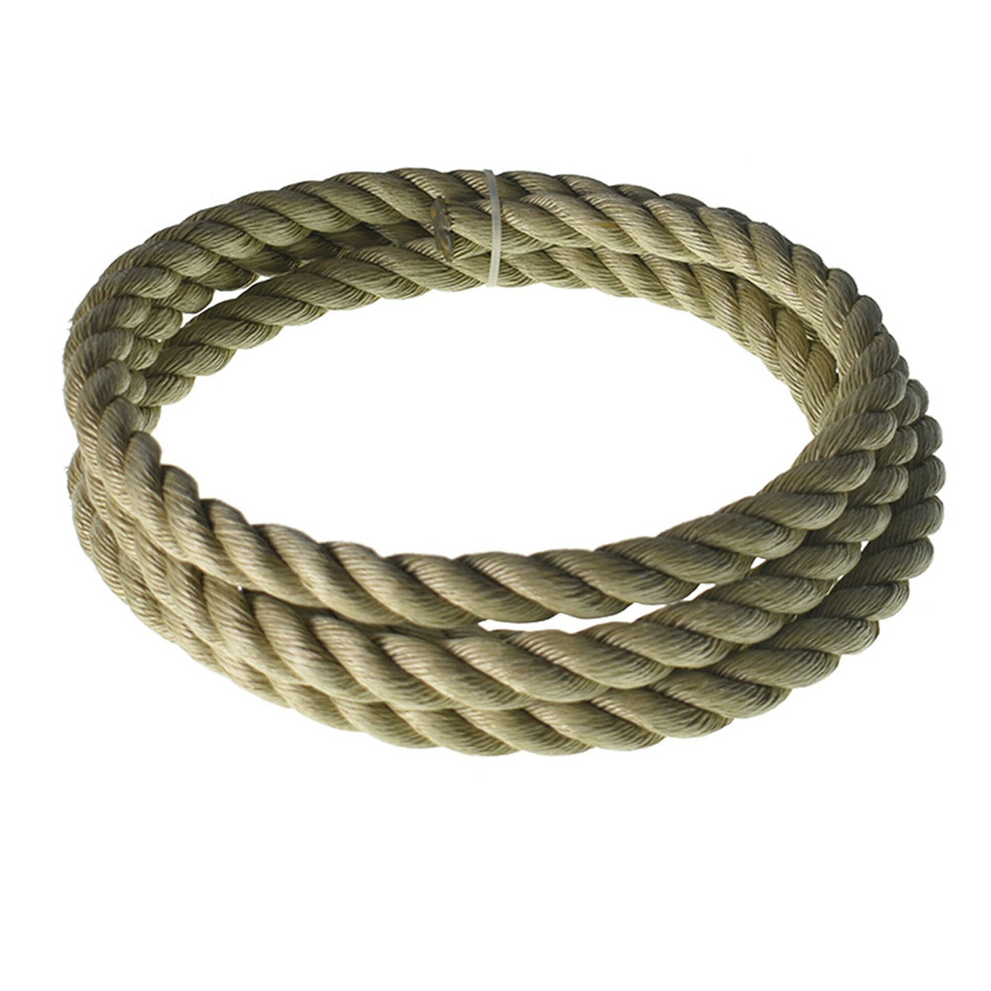 3/4 inch 1 inch Diameter Twisted Manila Rope, Twisted 3 Strand, Polypropylene Rope for Indoor Outdoor Use for Landscaping, Tug of War, Projects and Tie Downs