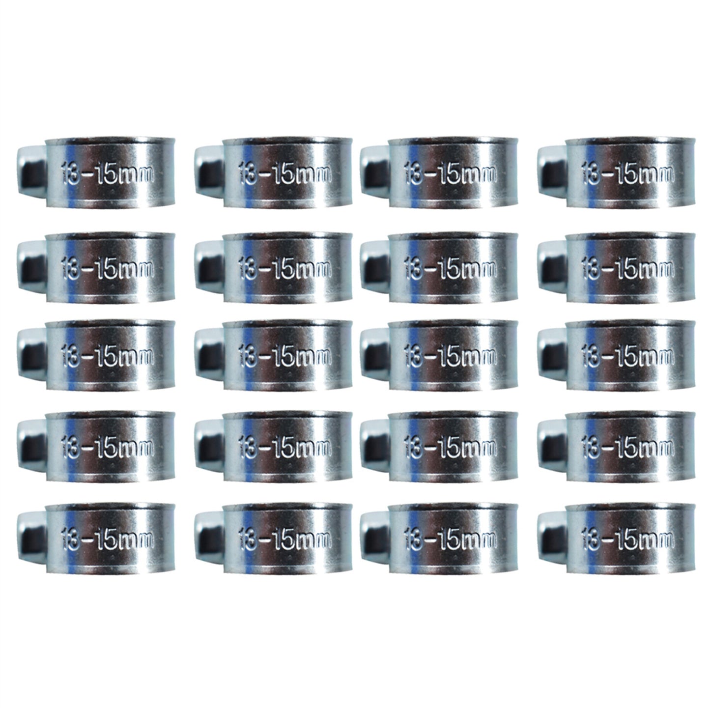 20 Pcs 5/16" Hose Clamps 1/2" - 9/16" Dia Clip Hose Kit for Automotive Agriculture Plant and Construction