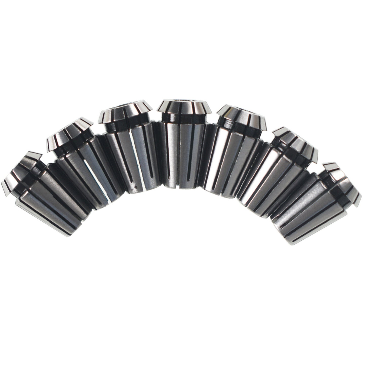 findmall 7Pcs ER11 Spring Collet Set 1/16 -1/4 Collet Chuck for CNC Milling Lathe Tool and Engraving Machine Carbon Steel