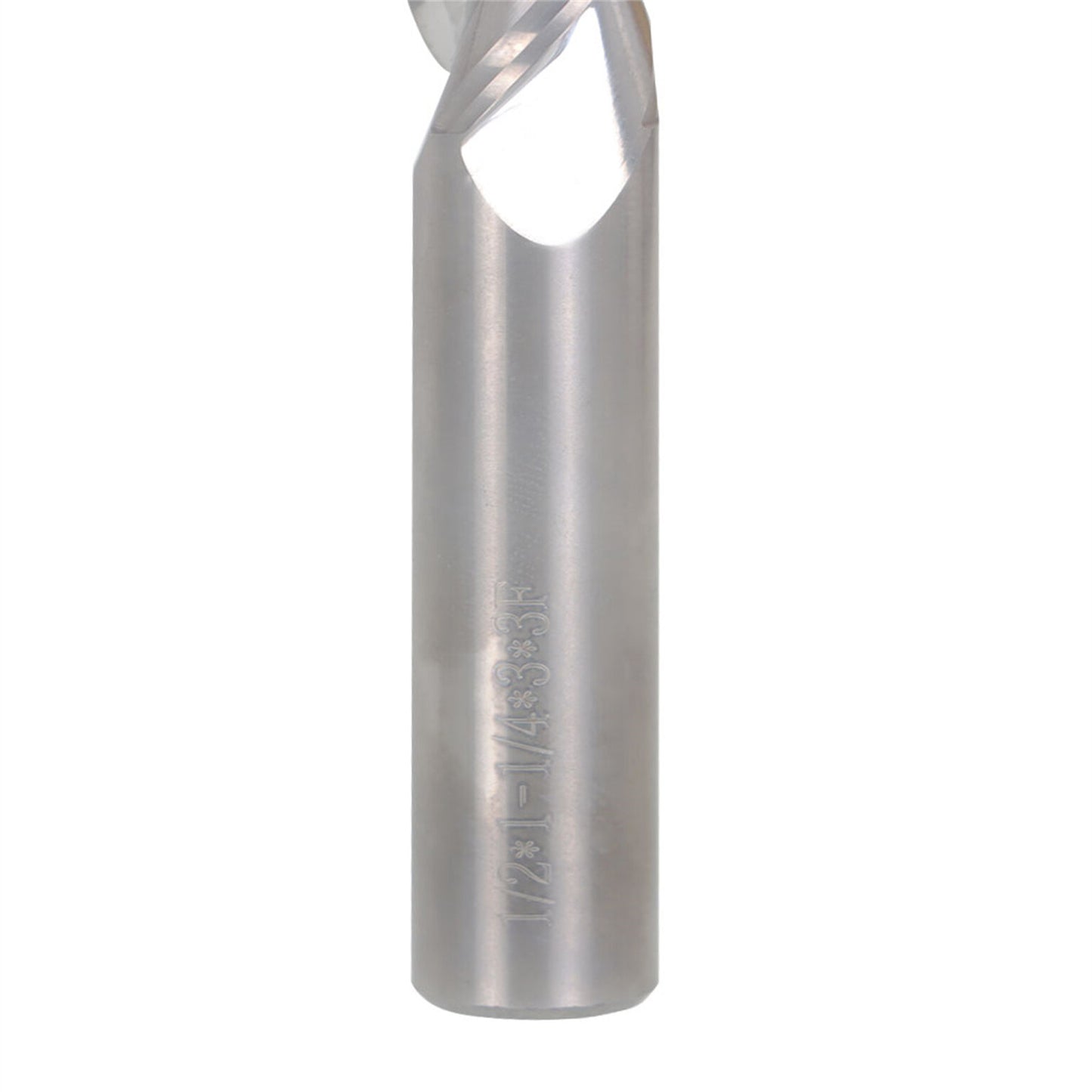 findmall 3Pcs 1/2 Inch Helix Carbide End Mill 3 Flute 1-1/4 Inch Iength of Cut Fit for Aluminum Cut Non-Ferrous Metal Upcut CNC Spiral Router Bit