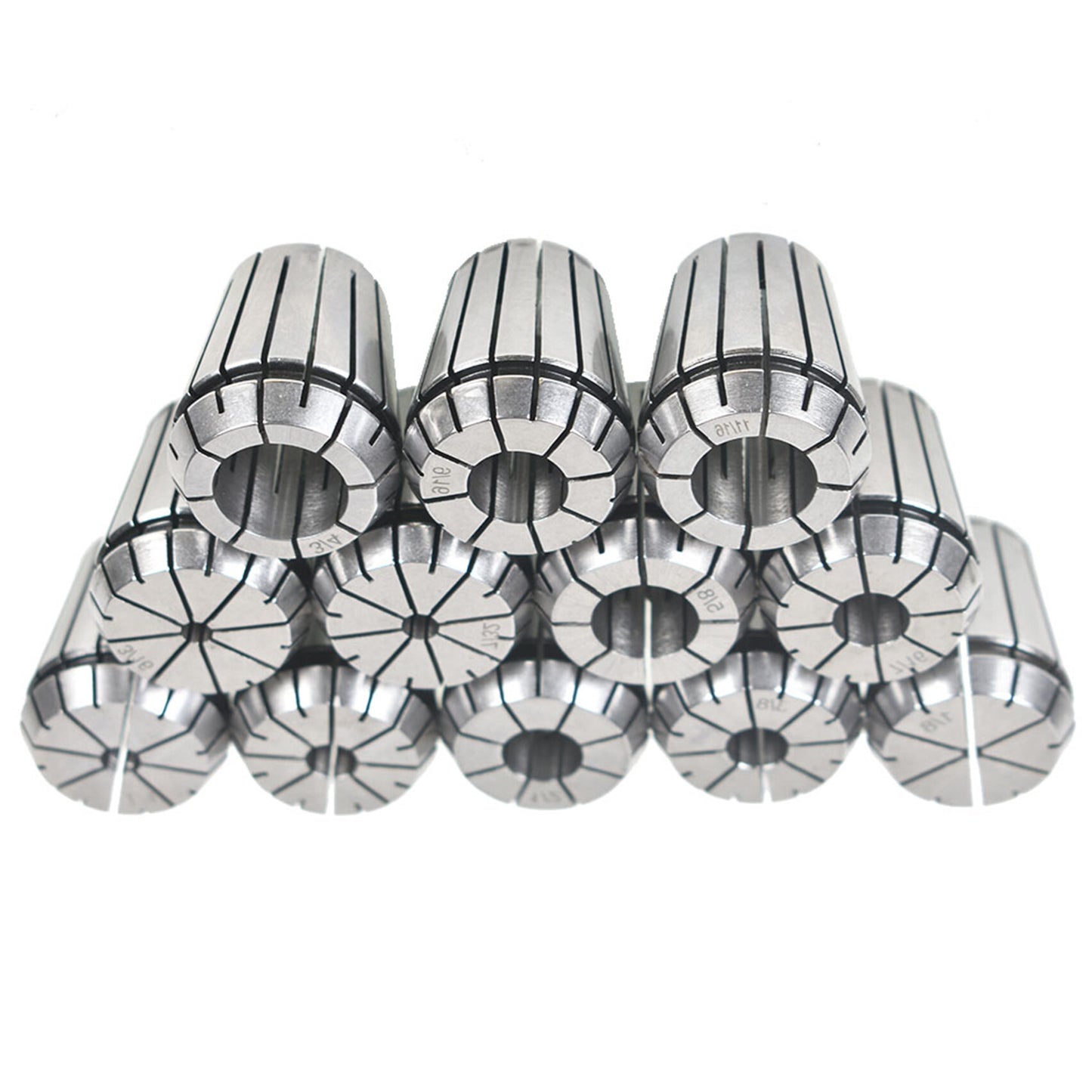 findmall Super Accuracy 12 PCS 1/8"-3/4" ER32 ER-32 Collets Set With 9/16 5/8 11/16