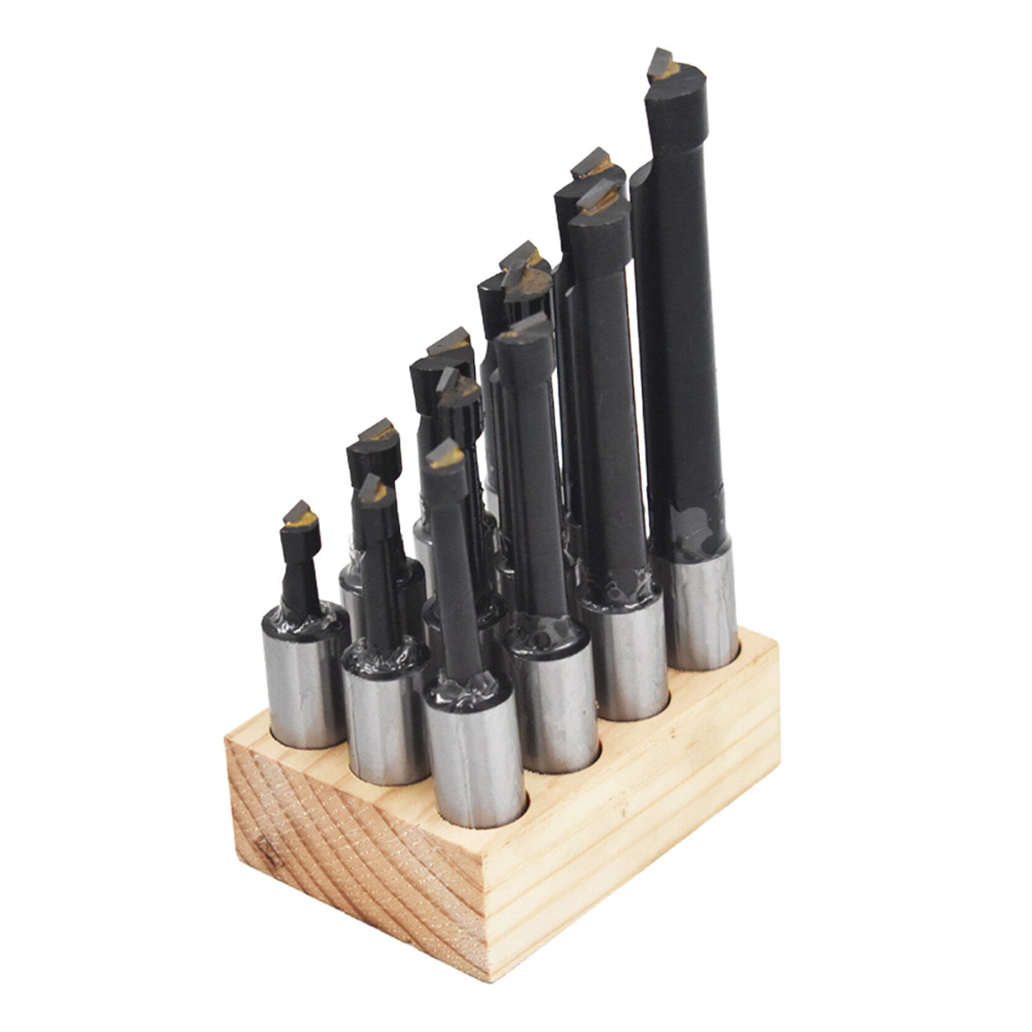 findmall 12Pcs Boring Bar Set 3/4 Inch Shank Diameter C6 Carbide Tipped Bars