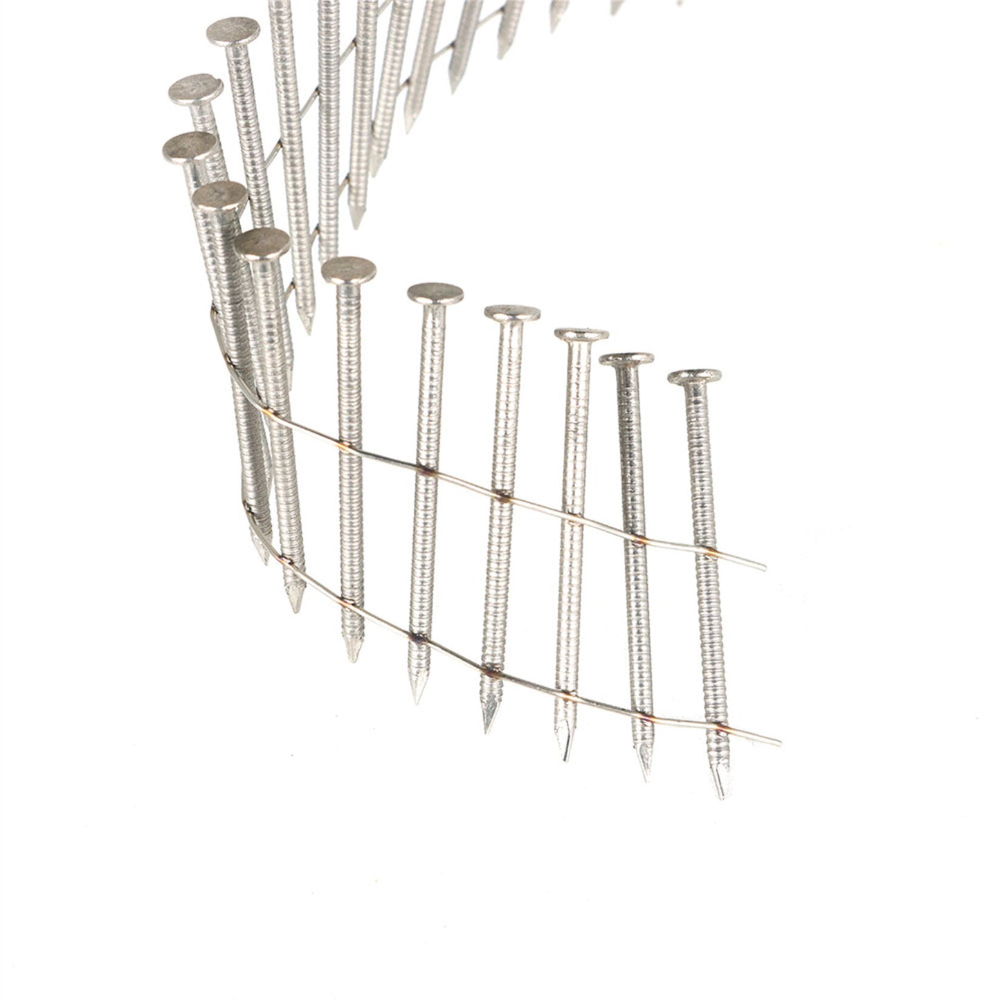 findmall 15 Degree Wire Coil 1-3/4” ×.09” Ring Shank Stainless Steel Siding Nails 1200Pcs