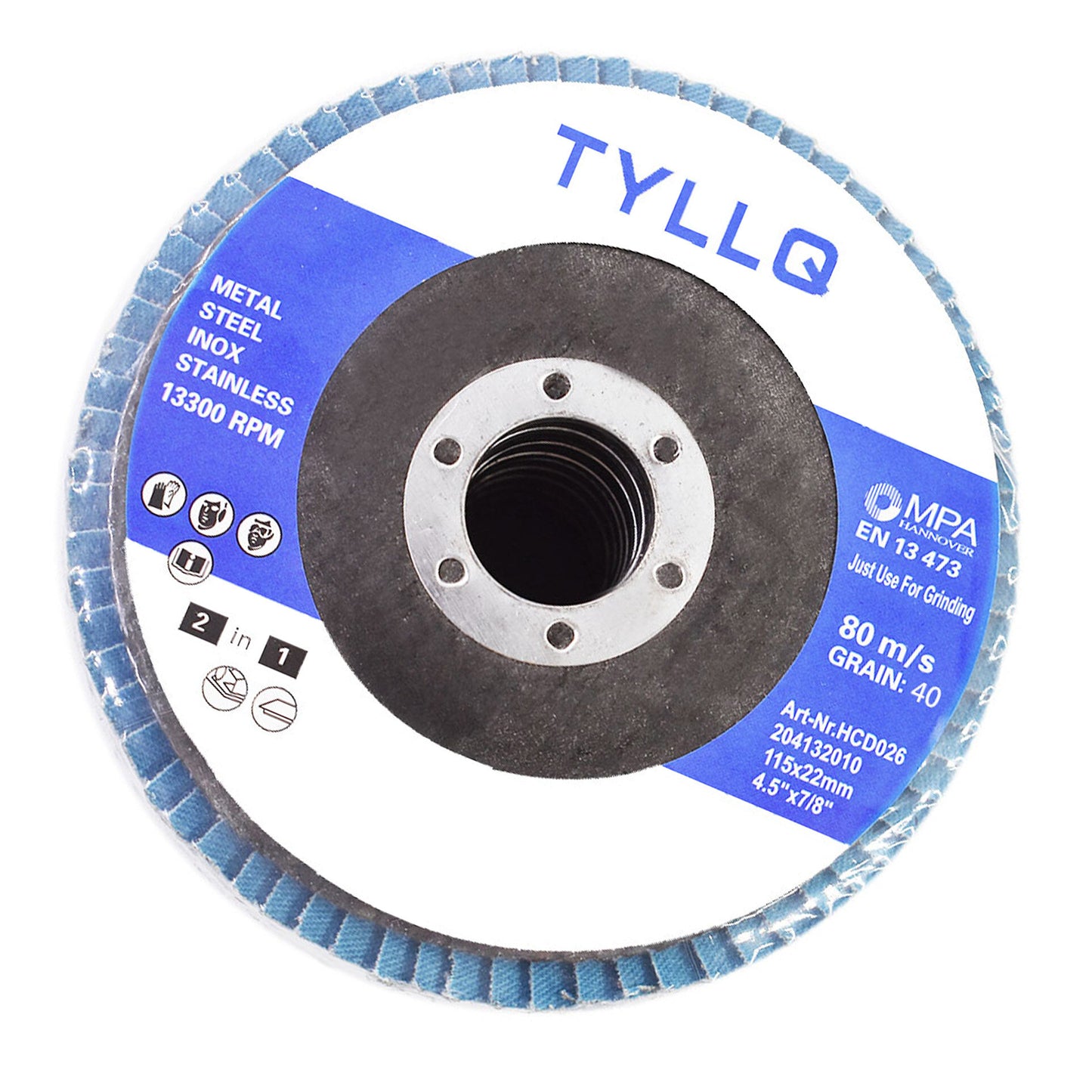 findmall 10 Pcs Flap Discs 4-1/2 x 7/8 Inch 40 Grits Zirconia Grinding Wheel Abrasive Sanding Disc Grinder disc