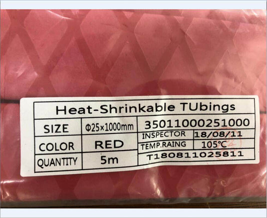 X-Tube Heat Shrink Wrap Tubing 39"&64" Lengths for Rod Grips-5 Color 14 Sizes (Red, Length:39"; Diamter:25mm)