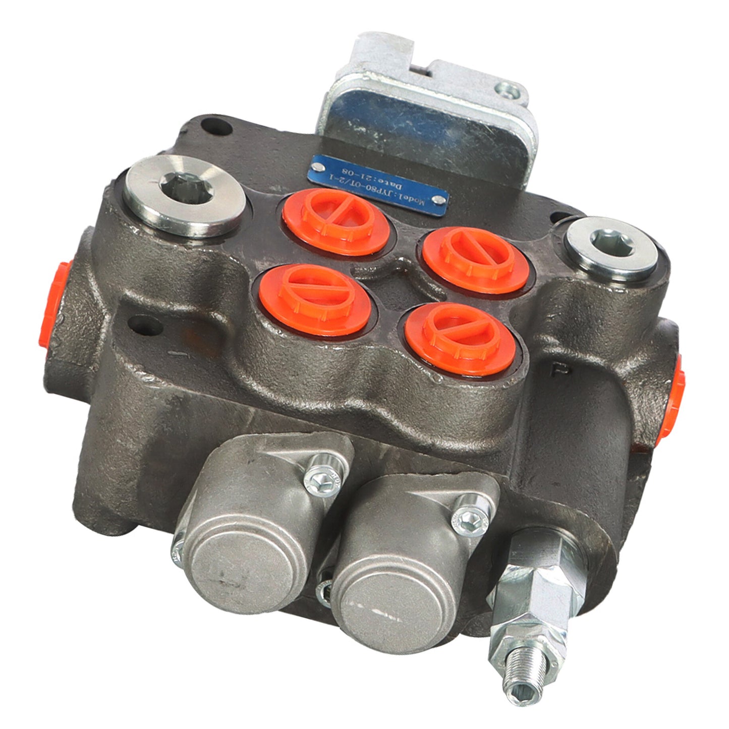 findmall Hydraulic Directional Control Valve for Tractor Loader w/Joystick 2 Spool 21GPM