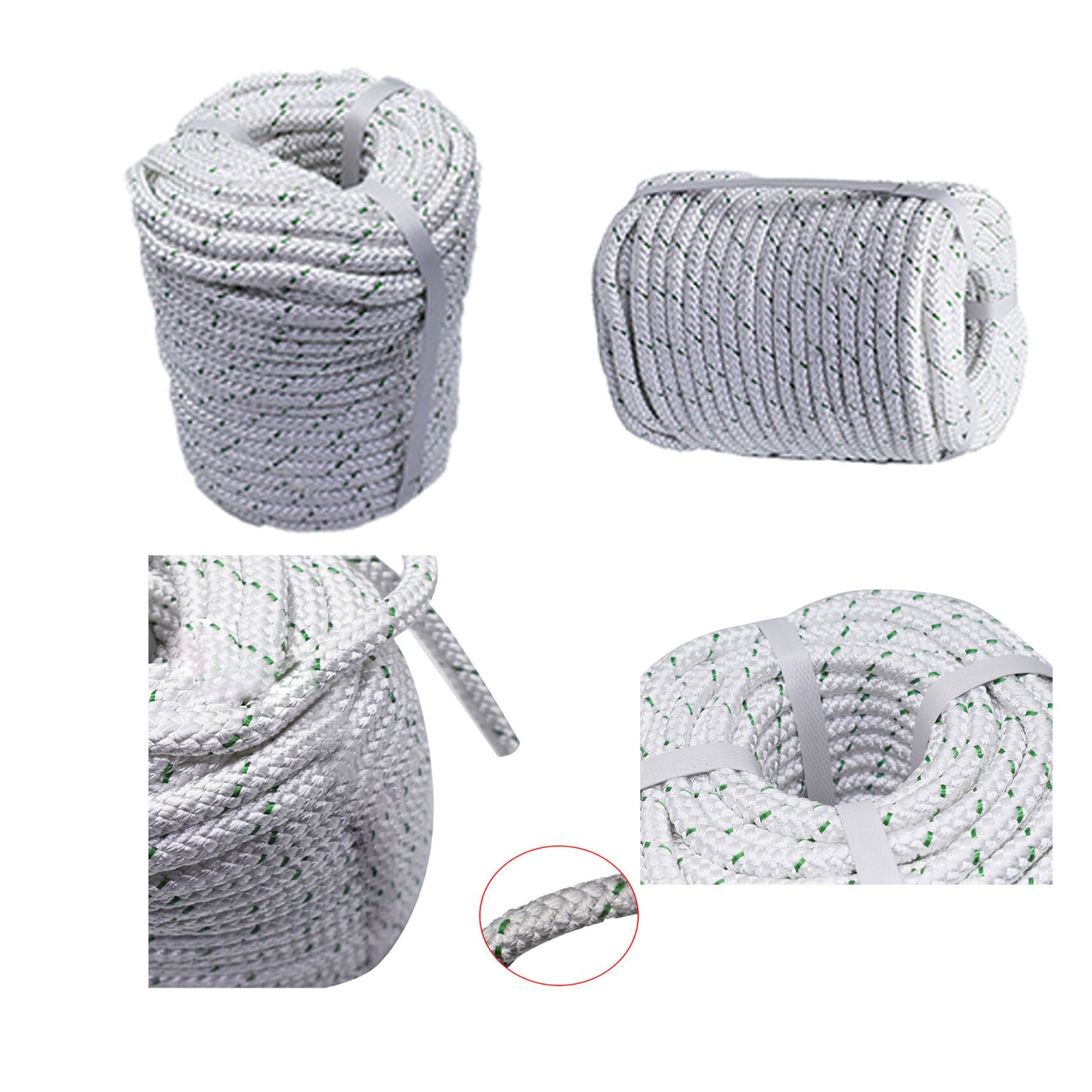 findmall 3/7 Inch x150 Feet Double Braid Polyester Rope 5900Lbs Heavy Duty Rope for Tie,Pull,Swing and Knot