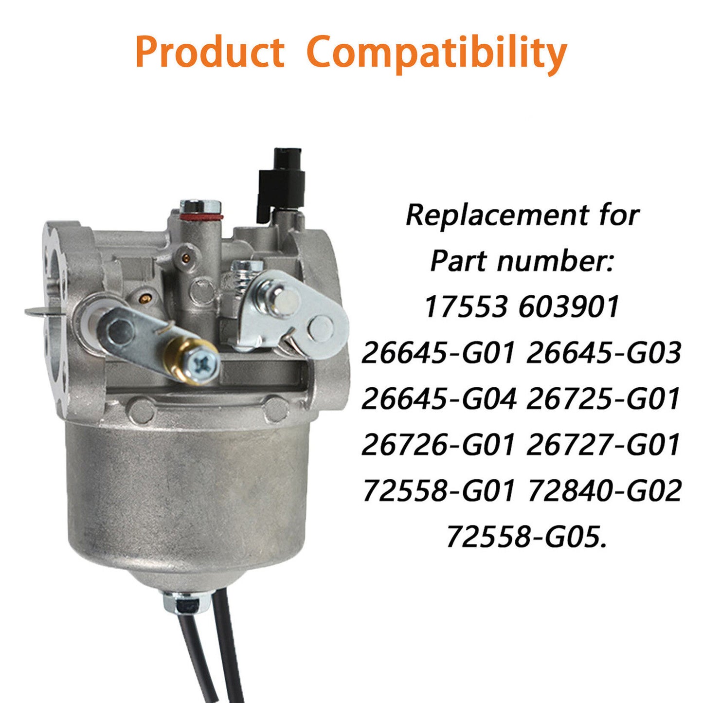 findmall 72558-G01 72558-G05 72840-G02 Carburetor Fuel Filter Replacement for EZGO Golf Cart 350cc