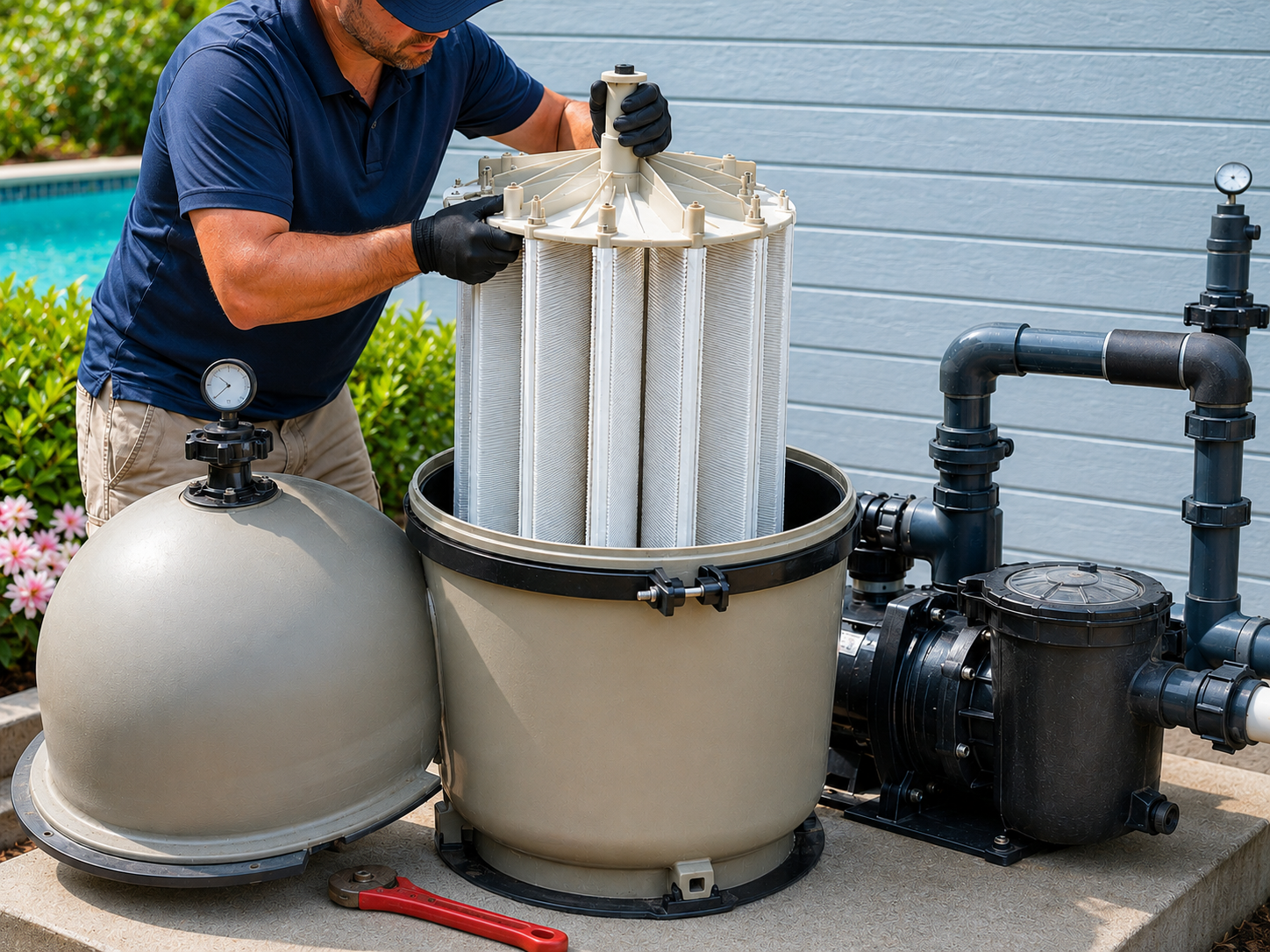 How to Replace a Pool Filter Grid Assembly