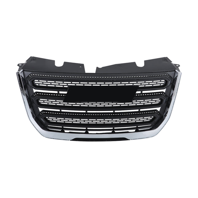 Findmall Chrome Frame Matte Black Mesh Front Upper Bumper Grille Replacement for Terrain SL and SLE 2016-2017 23379208
