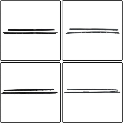 Findmall Window Weatherstrip Molding Kit for 1990-1996 Chevrolet Corvette, 4-Piece