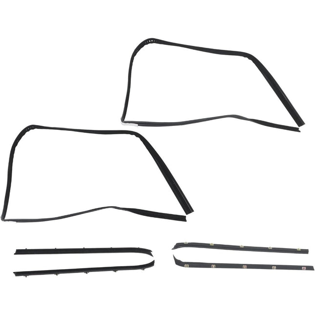 Findmall Window Sweep & Run Channel Weatherstrip Kit for 1981-1986 K3500, 6-Piece