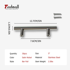 Satin Nickel / 30pcs