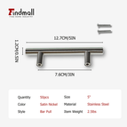 Satin Nickel / 50pcs