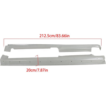 Findmall Outer Rocker Panel Pair for 2010-2013 Ford Transit Connect, Silver