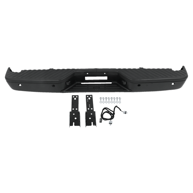 Findmall Black Rear Step Bumper for 2004-2015 Nissan Titan, NI1103110
