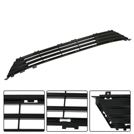 Findmall Front Bumper Upper Lower Grille Grill Replacement for 2017 2018 Fusion Black