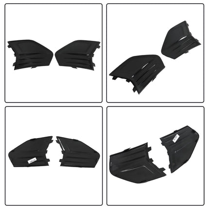 Findmall Front Bumper Grille Upper Lower Grills with Fog Lamp Covers Black Trim Assembly Replacement for 2019 2020 Fusion SE SEL
