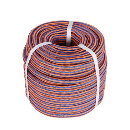 findmall 1/2 Inch 150 Feet 12 Strand Braided Rope Polyester Rigging Rope Tensile Strength 8000 Pounds Bull Rope Suitable for Camping Tree Working Swing Blue Orange