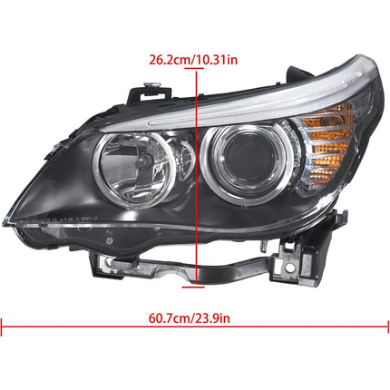 Findmall Headlight Assembly LH Replacement for 528i 2008-2010