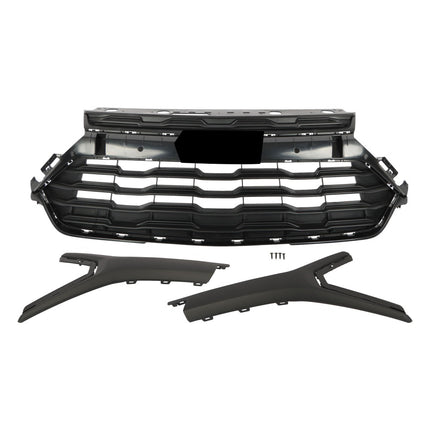 Findmall Matte Black Front Upper Bumper Grille Replacement for Trailblazer LT and LS