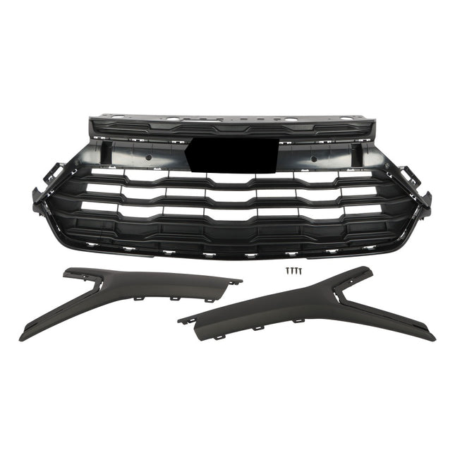 Findmall Matte Black Front Upper Bumper Grille Replacement for Trailblazer LT and LS