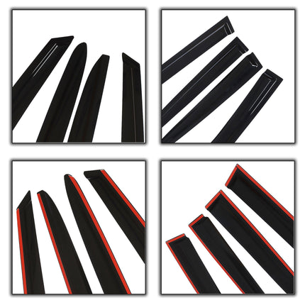 Findmall 4 PCS Side Window Vent Visors Rain Guards Deflectors Smoke Replacement for 2011-2017 Veloster