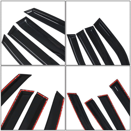Findmall 4PCS Side Window Visor Sun Deflector Rain Guard Vent Shade Black Replacement for 2017-2020 Jeep Compass