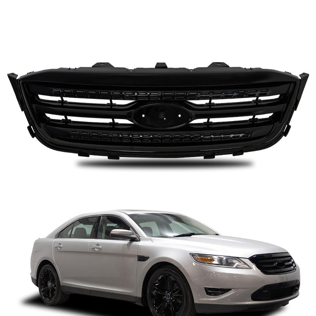 Findmall Glossy Black Front Bumper Grille Replacement for Taurus 2010-2012