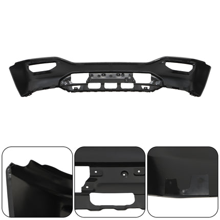 Findmall Primed Steel Front Bumper Face Bar without Parking Sensor Holes Replacement for 2016-2018 GMC Sierra 1500, 23381975, GM1002865