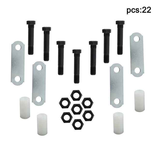 Findmall Trailer Suspension Shackle Kit, 3-1/8 in Shackles, 4 Straps
