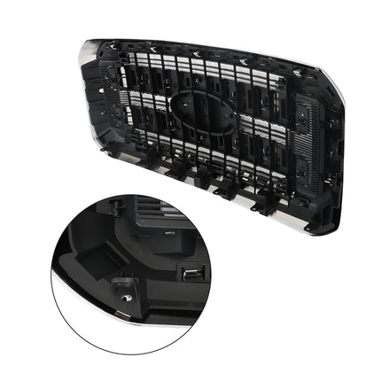 Findmall Chrome Front Upper Grille Assembly with Bracket Replacement for F-250 F-350 F-450 and F-550 Super Duty 2011-2016
