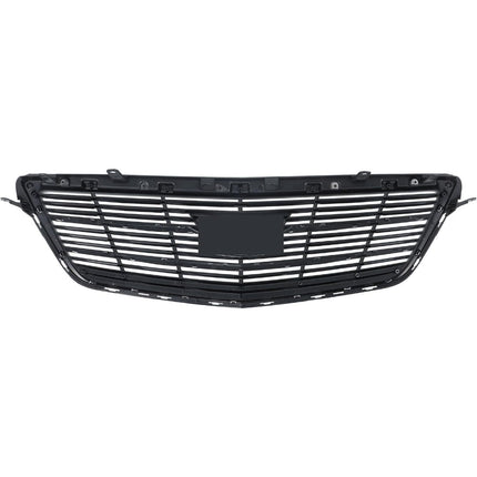 Findmall Chrome and Black Mesh Front Upper Bumper Grille Replacement for ATS 2016-2019