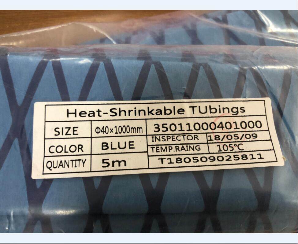 eTekGo X-Tube Heat Shrink Wrap Tubing 39"&64" Lengths for Rod Grips-5 Color 14 Sizes (Blue, Diamter:40mm; Length:39")