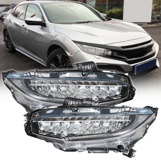 Findmall Headlight Assembly for 2016 Honda Civic Front Right Passenger Side, Replaces HO2503176