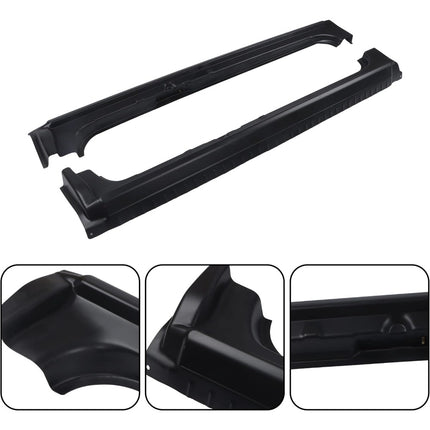 Findmall 6-Piece Inner Outer Rocker Panel and Cab Corner Kit for 1999-2007 Chevrolet Silverado GMC Sierra Extended Cab, Black