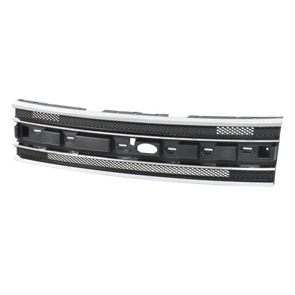 Findmall Plastic Front Inner Bumper Grille Kit Black with Chrome Straight Trims Replacement for Flex 2013-2019 DA8Z-8200-BA