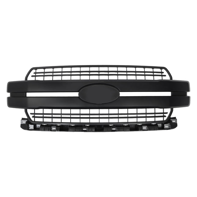 Findmall Matte Black Front Upper Grille Replacement for F-150 Lariat 2018-2020 JL3Z8200GA FO1200654C
