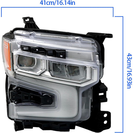 Findmall Headlights Assembly Replacement for Silverado 1500 2022-2024