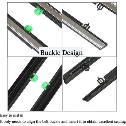 Findmall Chrome Outer Window Belt Weatherstrip Kit for 2012-2016 Honda CR-V