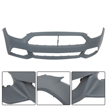 Findmall Primed Front Bumper Cover Replacement for 2015-2017 Ford Mustang EcoBoost GT V6 Coupe Convertible