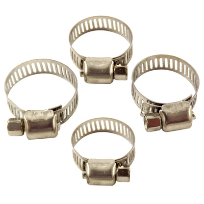 15pcs 3/4"-1" Adjustable Stainless Steel Drive Hose Clamps Fuel Line Worm Clip