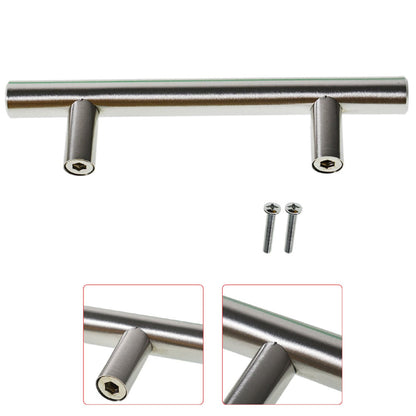 30 Packs Drawer Handle Stainless Steel 6 Inch Length 3.78 Inch Hole Centers Pull Handle Fit for Dresser Drawers, Modern Kitchen Cupboard