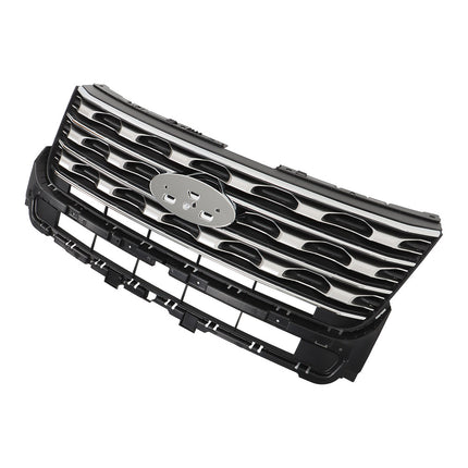 Findmall Front Grille Upper Silver Replacement for Explorer 2016-2017 FB5Z8200AC