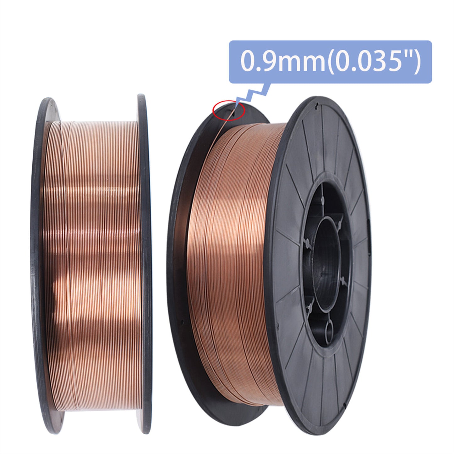 findmall Mild Steel MIG Welding Wire ER70S-6 10-Lb Spool 0.035 Inch (0.9mm) Pack of 2 Rolls