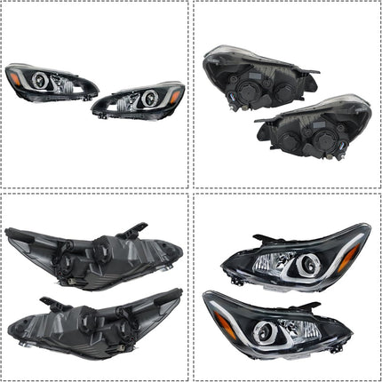 Findmall Headlight Assembly Replacement for Spark Front LH RH