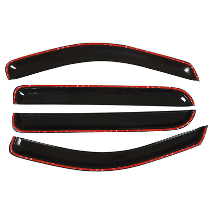 Findmall Side Window Visor Vent Sun Rain Guard Deflector Replacement for 2005-2008 F-150 Crew Cab Pickup 4-Door