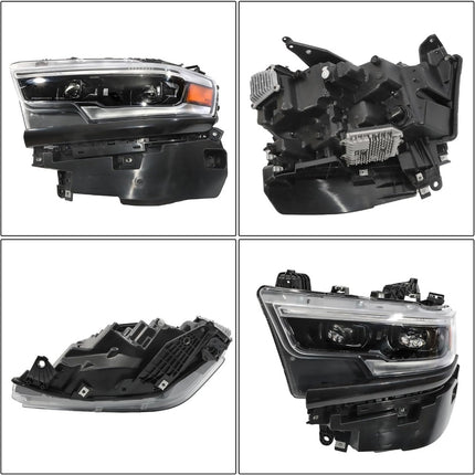 Findmall Headlights Assembly Replacement for Ram 1500 2019-2024 W/DRL