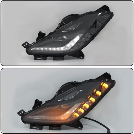 Findmall Driver Side Headlights Assembly HID with Ballast Replacement for Corvette 2014-2019 Housing Black Lamp LH 1PC GM2502403