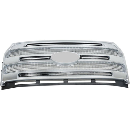 Findmall Front Upper Mesh Grille for 2015-2017 Ford F-150, Chrome